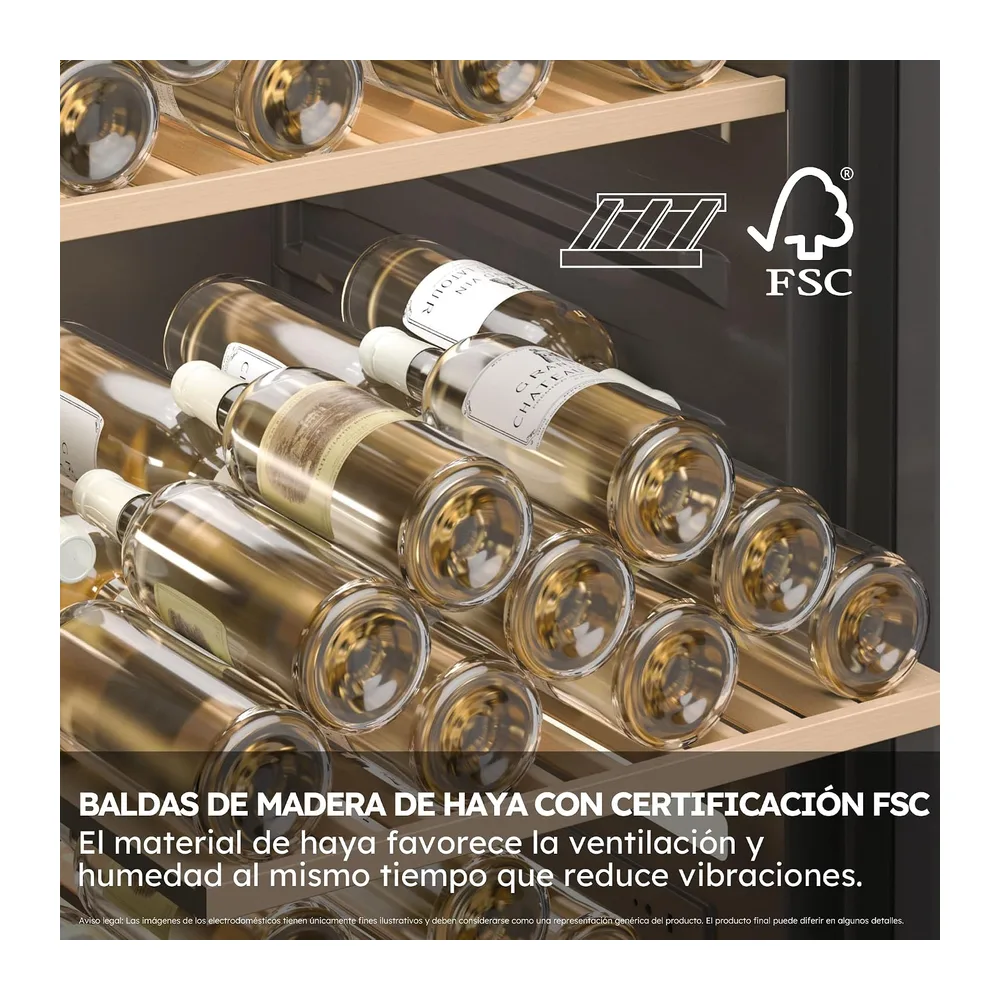 Haier Wine Bank 50 Series 5 HWS32GDG Vinoteca de 32 Botellas — 5