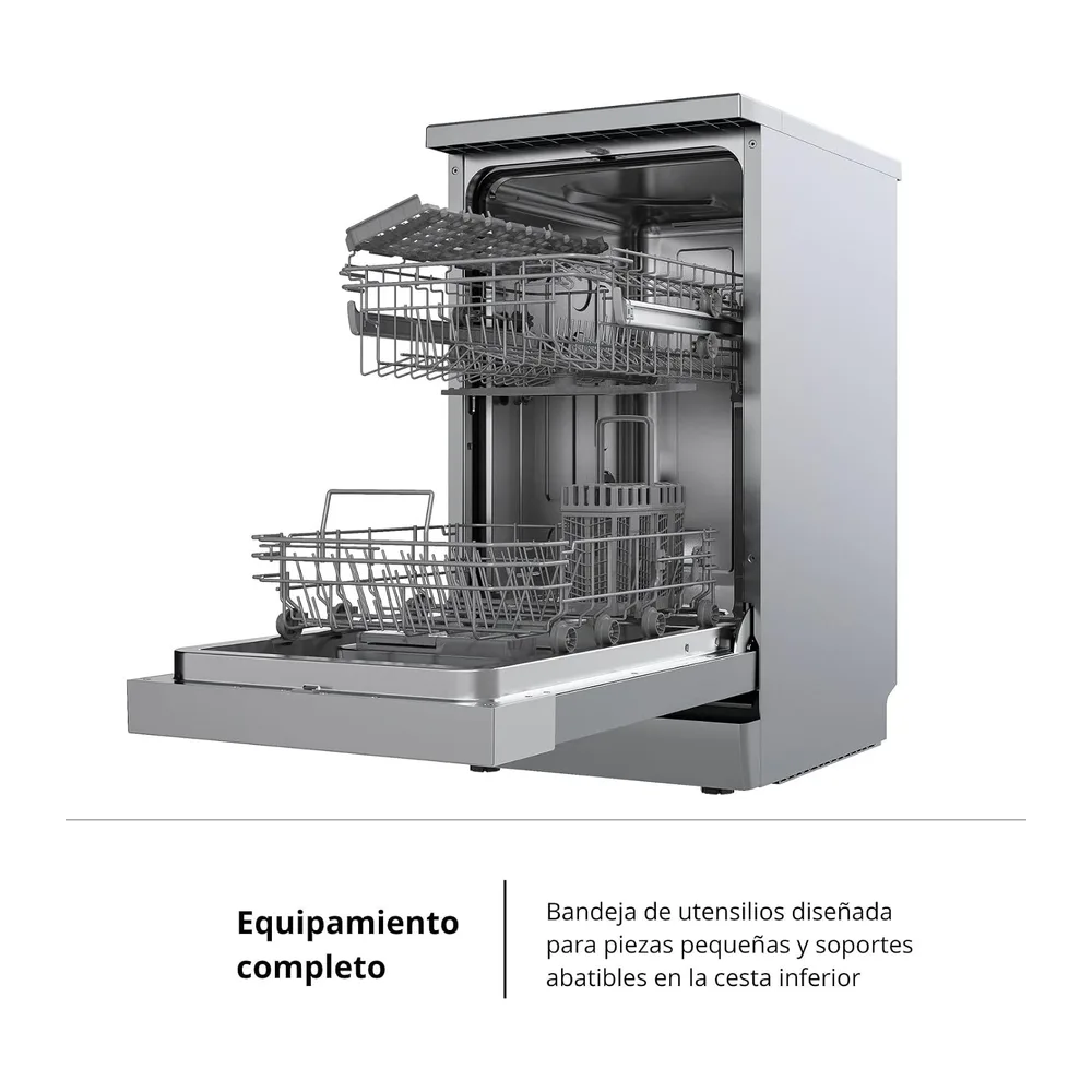 Corberó - Lavavajillas Gama Plus | CLVM6025X | 84,5 x 59,8 x 61 cm | 13 Cubiertos | Función Autoapertura | 8 — 4