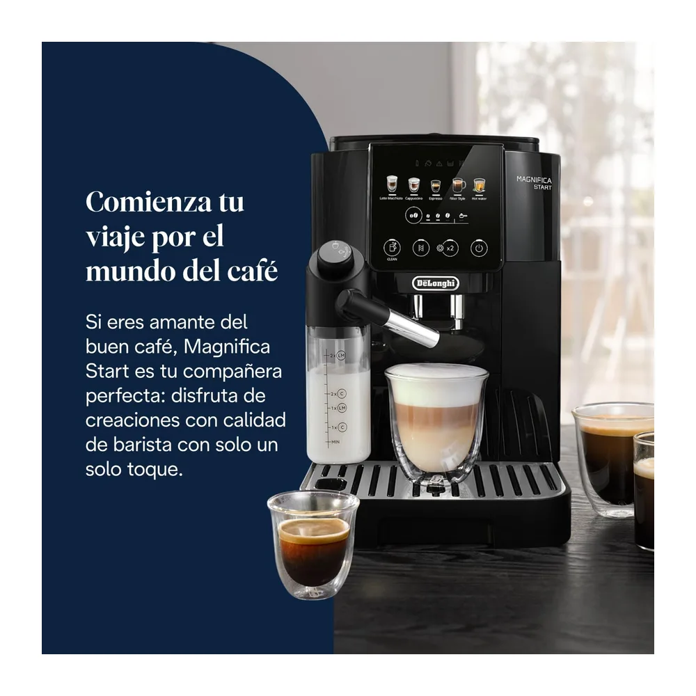 De'Longhi Magnifica Start - Cafetera Superautomática 4 Bebidas Negro — 2
