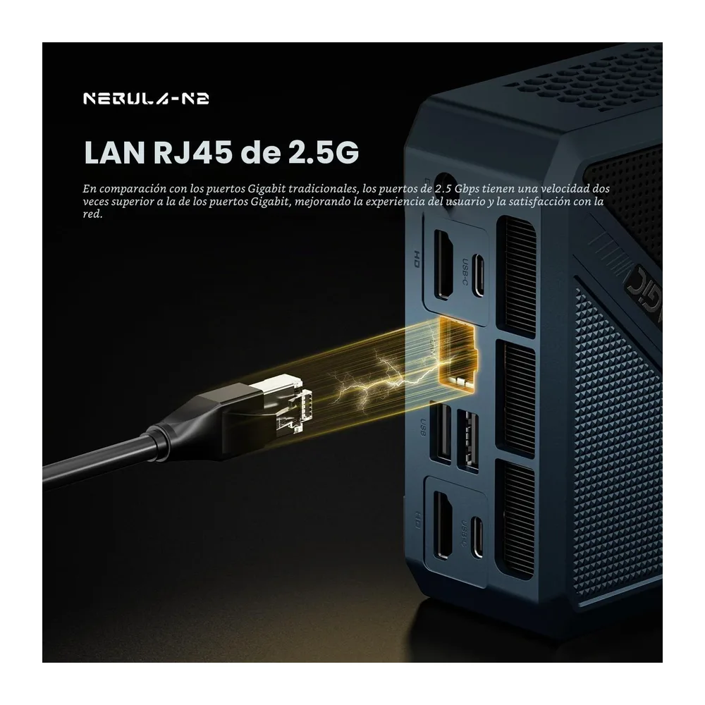Mini PC N2 Pro, con Ryzen 7 6800H (8C/16T, 4.7 GHz), 32 GB de RAM, 1TB SSD — 5