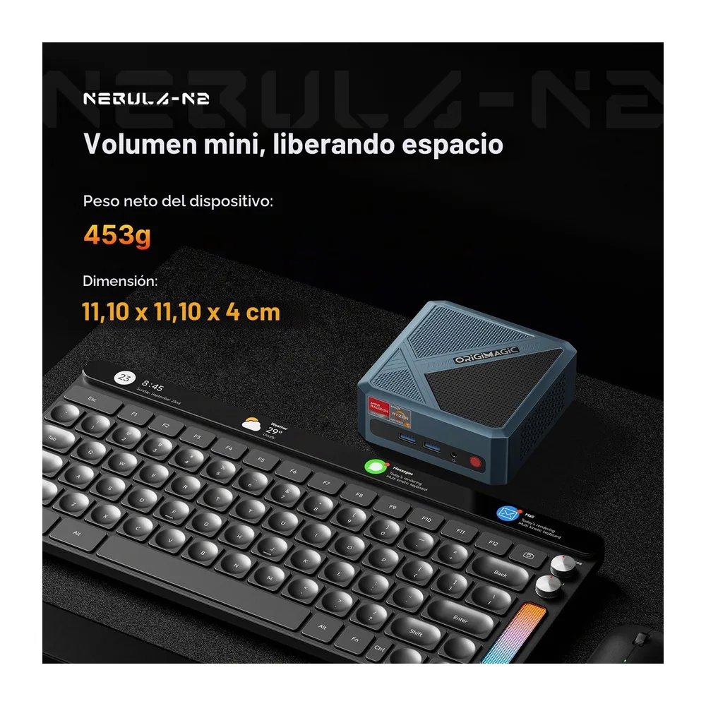 Mini PC N2 Pro, con Ryzen 7 6800H (8C/16T, 4.7 GHz), 32 GB de RAM, 1TB SSD — 6