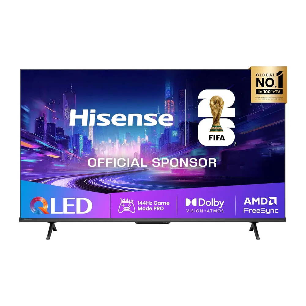 Hisense 43E7Q Pro - QLED Smart TV 43 Pulgadas, Modo Juego 144 Hz Nativos, Hi-QLED Color, Dolby Vison.Atmos,