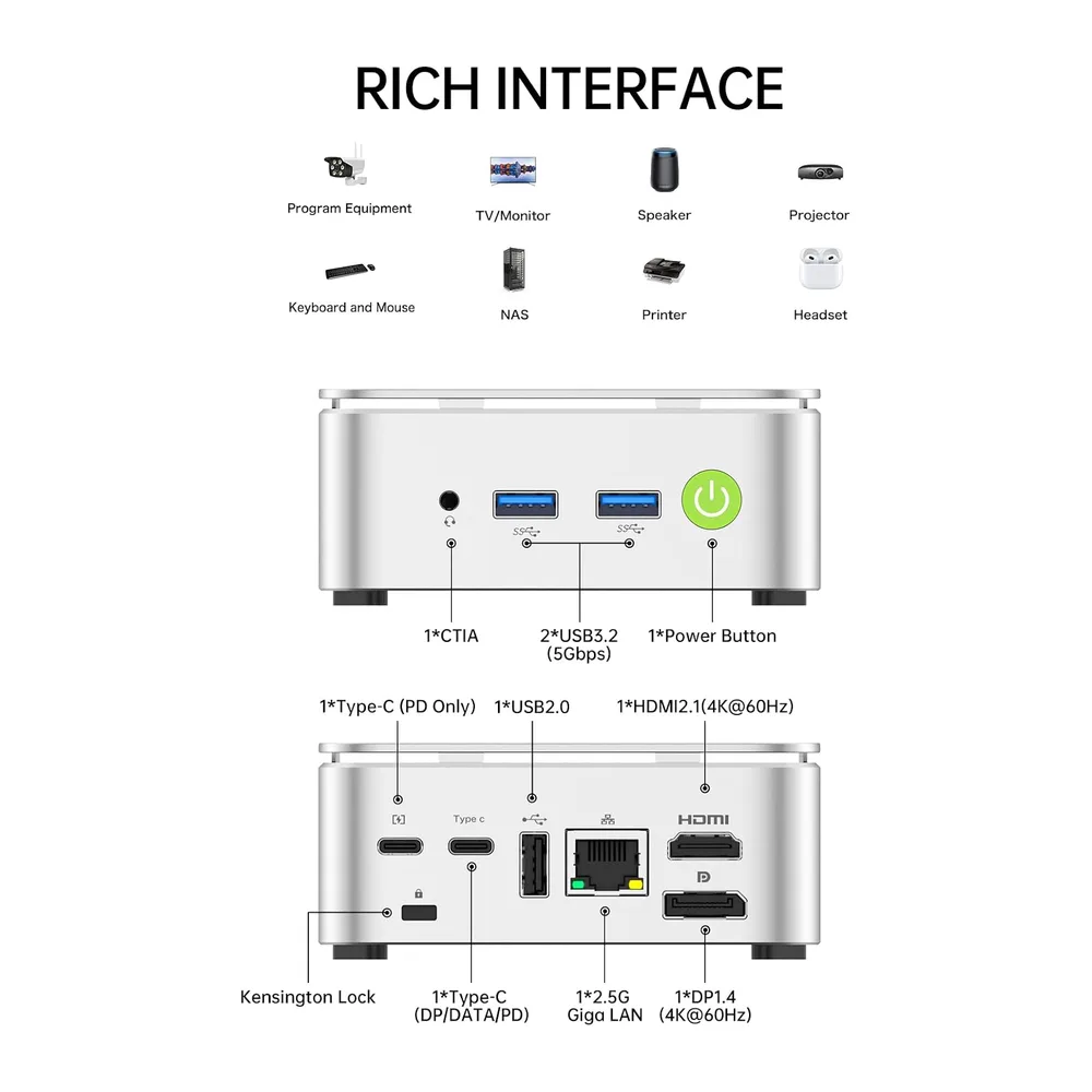 GMKtec Mini PC Ryzen 5 3500U (Mejor Que N150) — 5