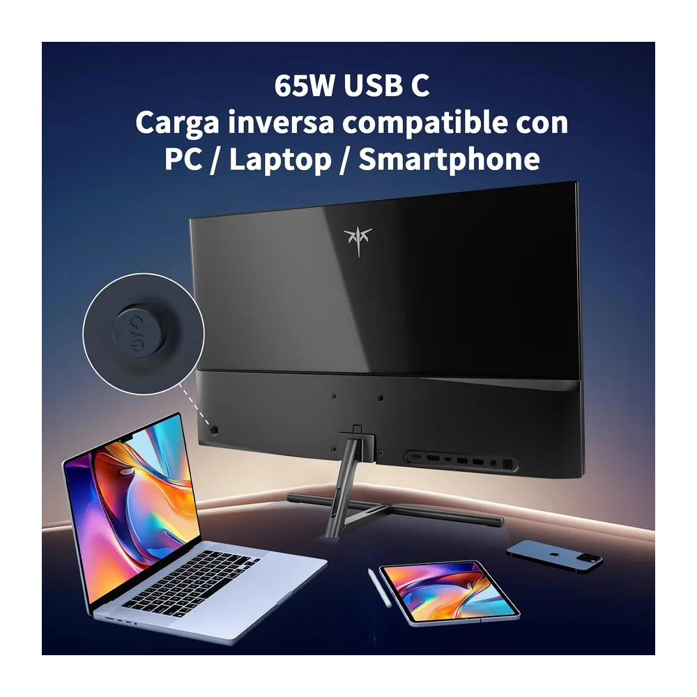 KTC Monitor 5K 27 Pulgadas | Modo Dual 5K (5120x2880) @60Hz / 2K@160Hz | 99% DCI-P3, 100% sRGB, ΔE＜2 | 1 x — 6