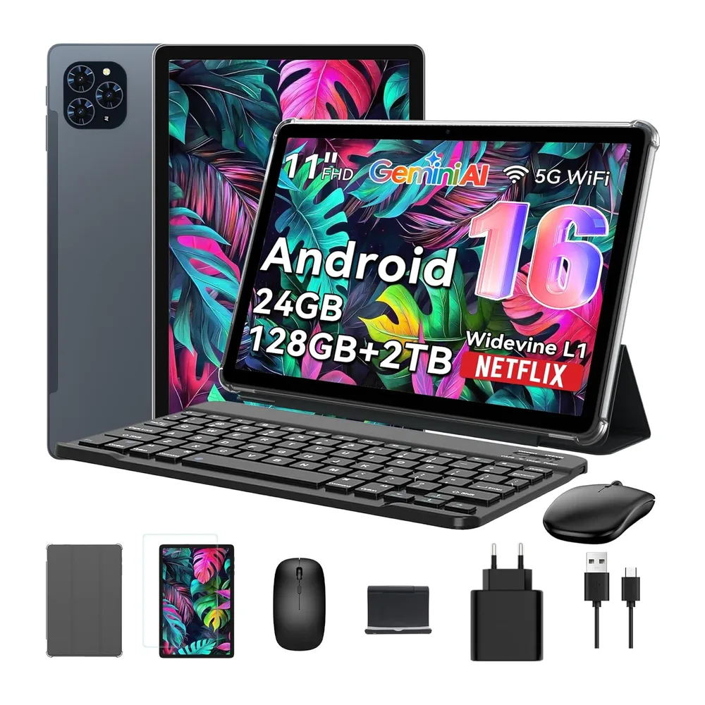 TABWEE 11 Pulgadas Tablet con Teclado y Lápiz