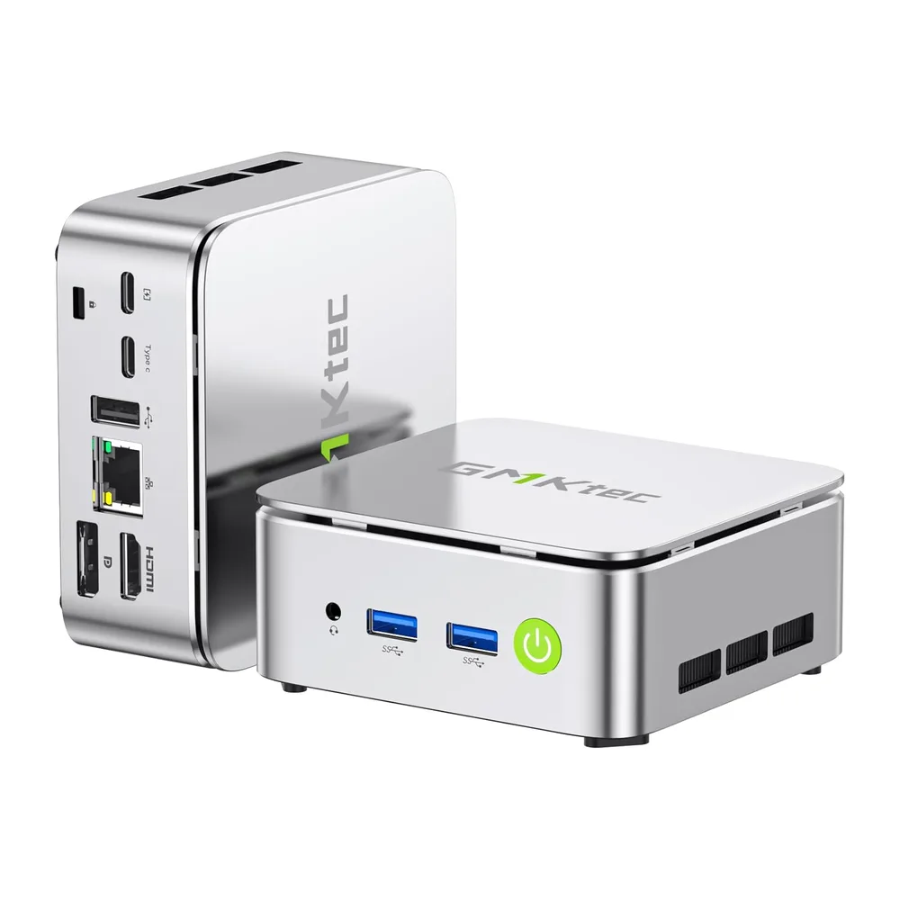 GMKtec Mini PC AMD Ryzen 5 W11 Pro 3500U (Rendimiento Superior a 4300U/N150/N100/N95 4C/8T 4.50 GHz)
