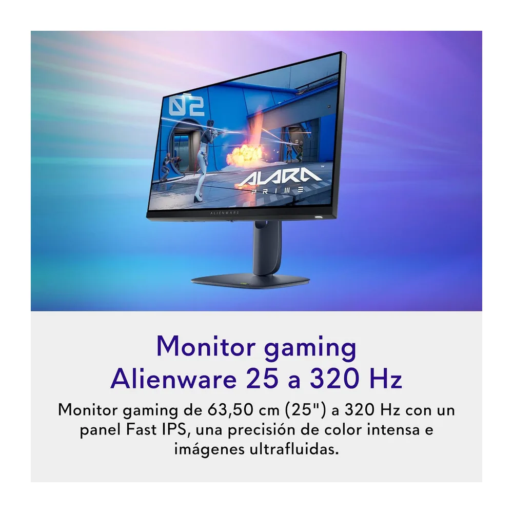 Alienware 25 Monitor Gaming - AW2525HM, Full HD (1920x1080), 320Hz, Fast IPS, 0.5ms, NVIDIA G-Sync — 2