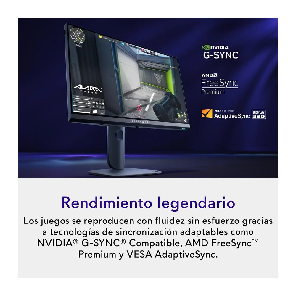 Alienware 25 Monitor Gaming - AW2525HM, Full HD (1920x1080), 320Hz, Fast IPS, 0.5ms, NVIDIA G-Sync — 3