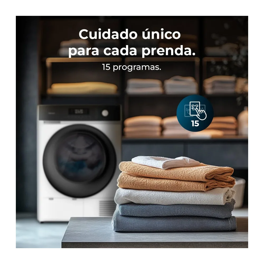 Cecotec Secadora de Ropa 8Kg Bomba de Calor Bolero Dresscode Dry 8330. Clase Equivalente A++ — 5