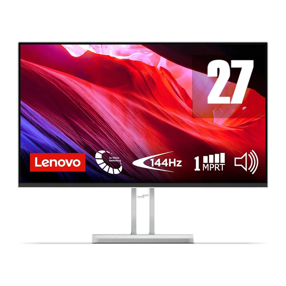 Lenovo L27-4C- Monitor FHD 27" (IPS, Tasa de Refresco 144Hz, Tiempo de Respuesta 1ms, AMD FreeSync, HDMI 1.4,