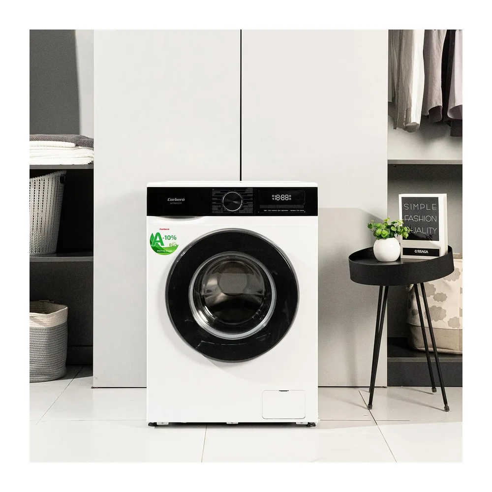 Corberó - Lavadora Carga Frontal | CLT80514VIN | 8 Kg | 1400 RPM | Inverter | 16 Programas | Vapor | — 2
