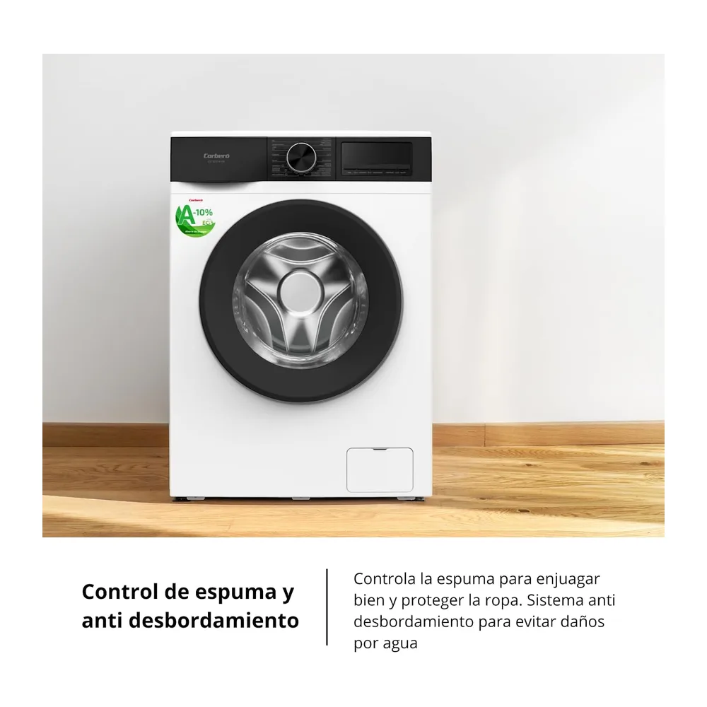 Corberó - Lavadora Carga Frontal | CLT80514VIN | 8 Kg | 1400 RPM | Inverter | 16 Programas | Vapor | — 5