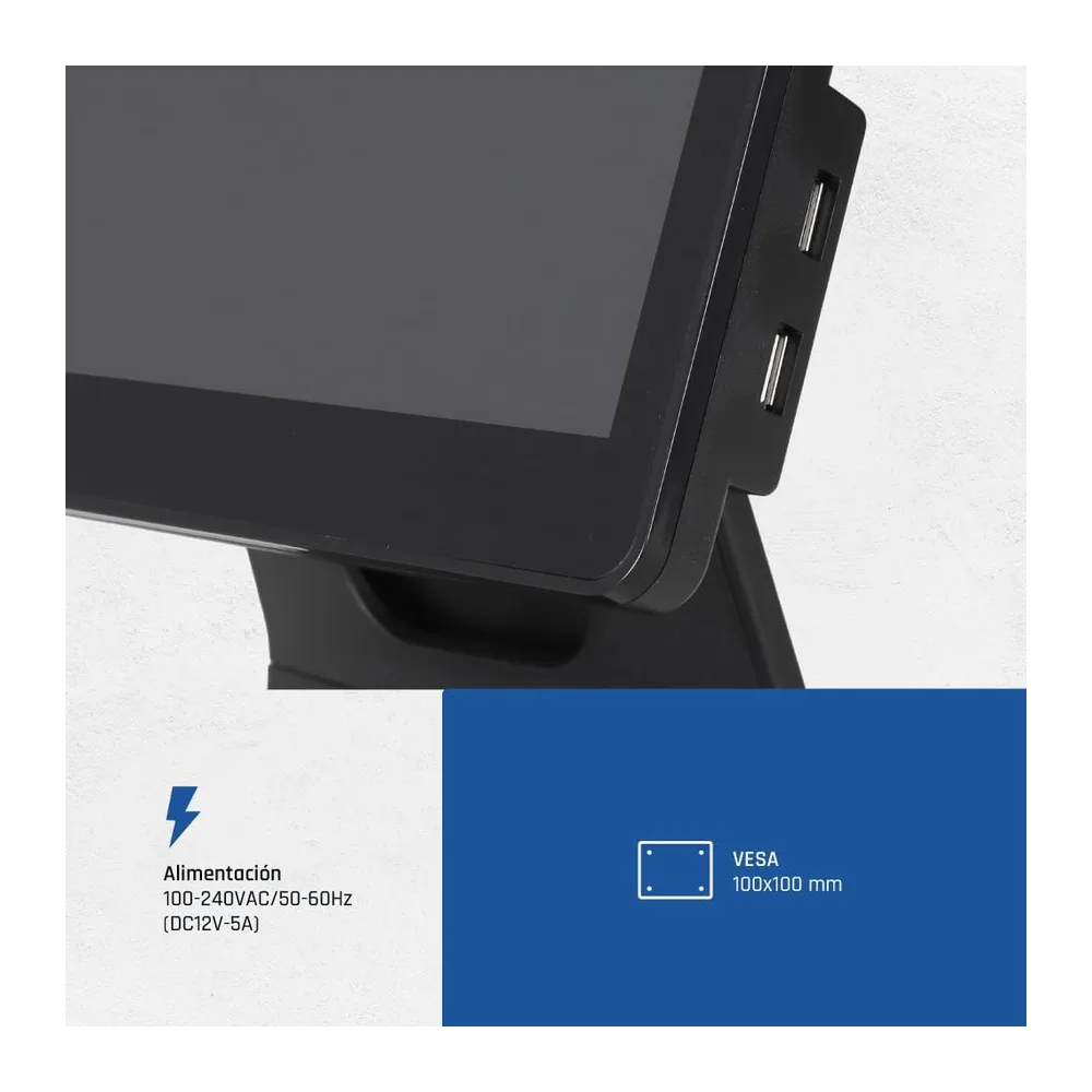iggual TPV AIO 15,6" WiFi -Monitor Táctil Capacitivo,16:9 — 5