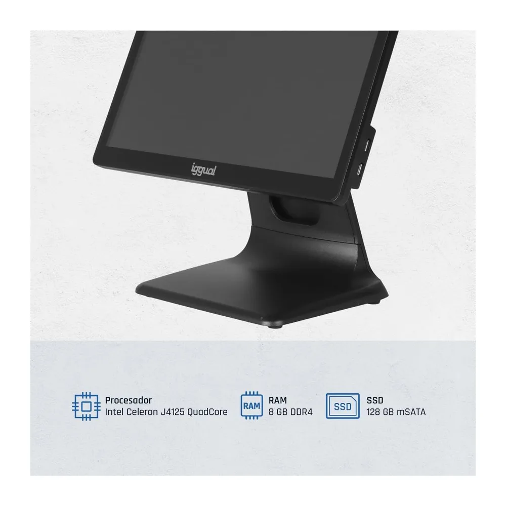 iggual TPV AIO 15,6" WiFi -Monitor Táctil Capacitivo,16:9 — 6