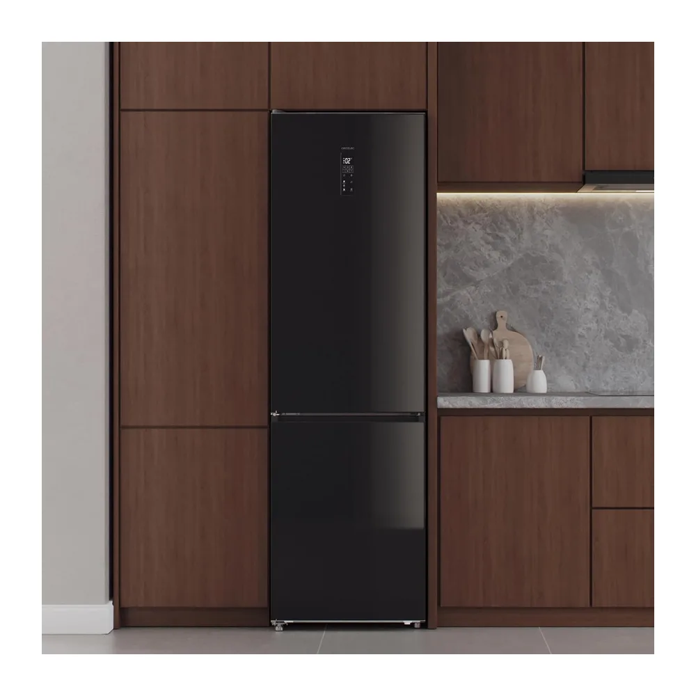 Cecotec Frigorífico Combi 456L Total No Frost Bolero CoolMarket Combi 456 Black Glass C. Altura 201cm y — 4