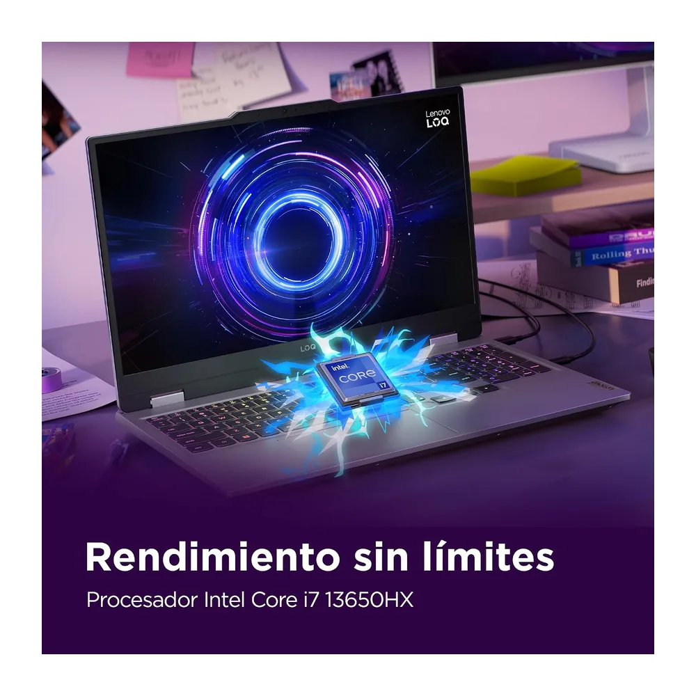 Lenovo LOQ Gen 10 - Portátil Gaming IA 15.6" FHD (Intel Core i7-13650HX, NVIDIA GeForce RTX 5060, 32 GB RAM, — 5
