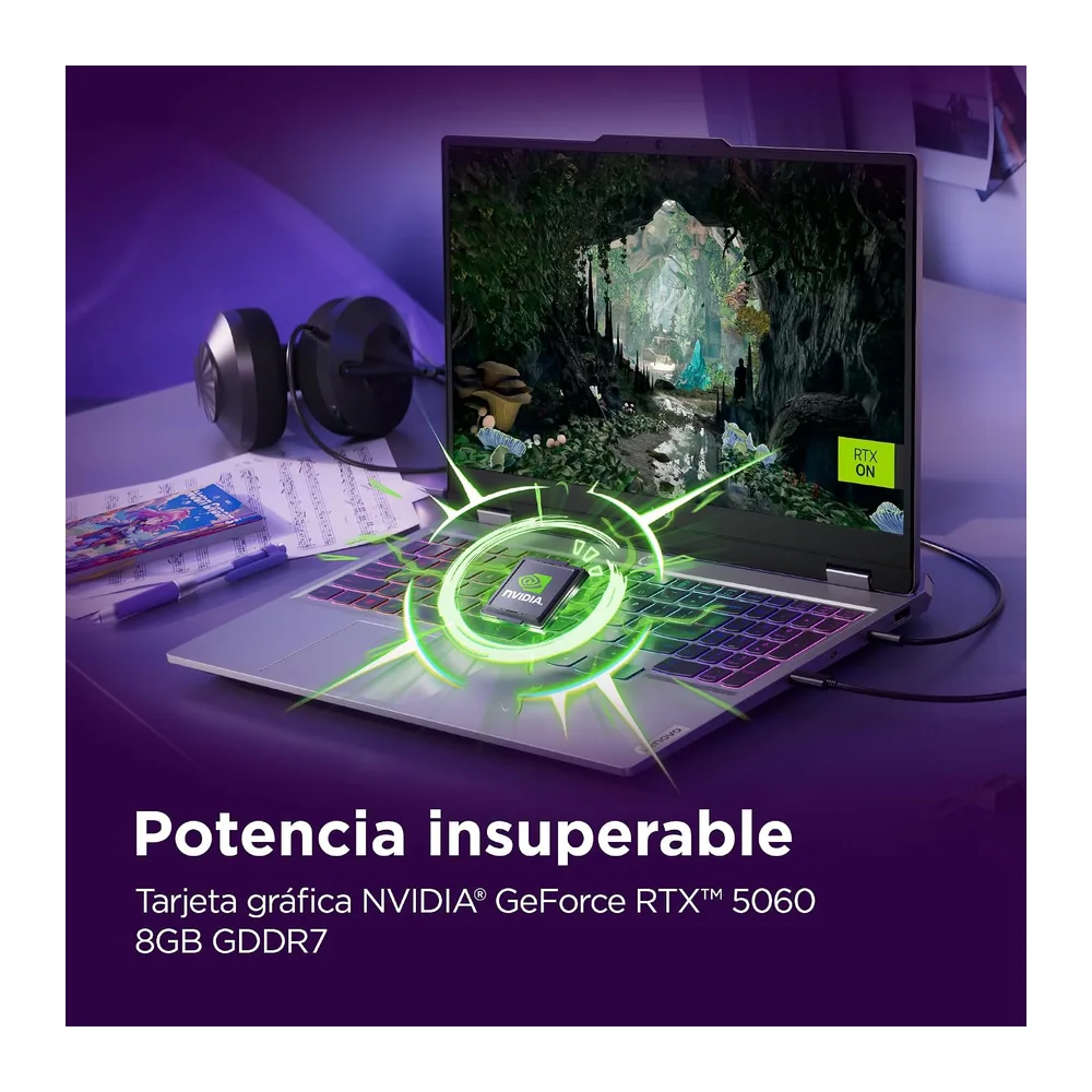 Lenovo LOQ Gen 10 - Portátil Gaming IA 15.6" FHD (Intel Core i7-13650HX, NVIDIA GeForce RTX 5060, 32 GB RAM, — 6