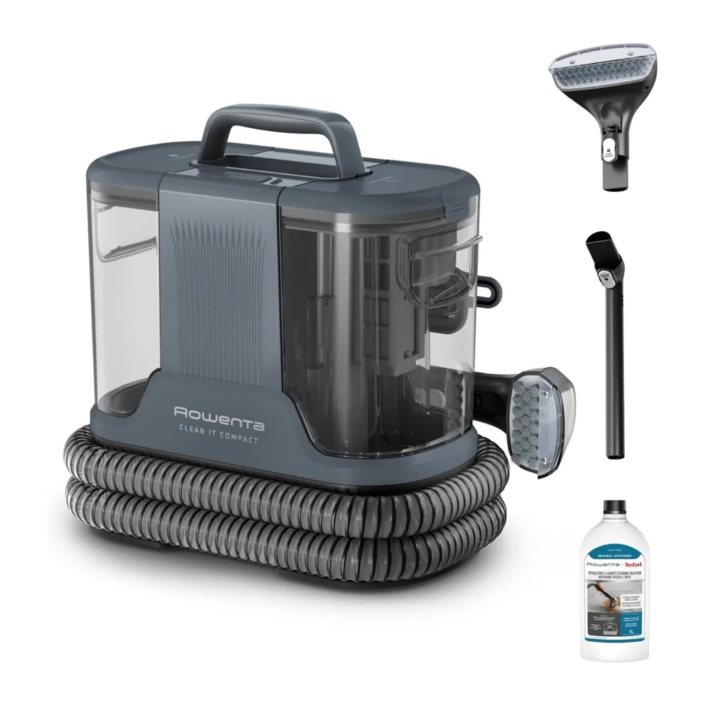 Rowenta Clean It Compact, Aspiradora tapicerías 400W, 3 Acc, Hasta 11,5 Kpa