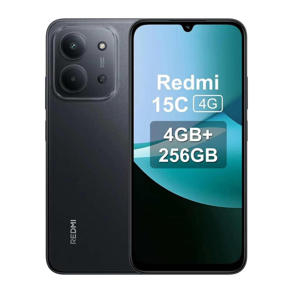 XIAOMI Redmi 15C - Smartphone de 4+256GB, Cámara Dual con IA de 50 MP, Pantalla inmersiva de 6,9" 120 Hz,