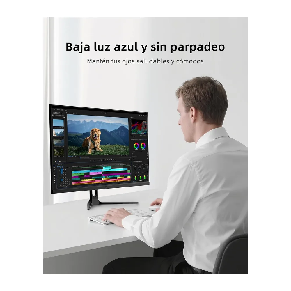 KTC Monitor 32 Pulgadas, QHD 2K 2560×1440, Panel IPS, 120Hz (OC), ΔE<2, 99% sRGB, 85% DCI-P3, HDR10, Luz Azul — 5