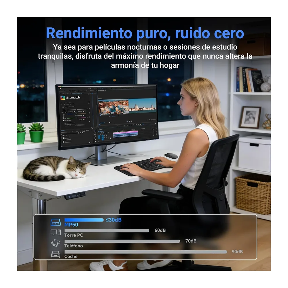 【Set Completo】Blackview MP50 Mini PC AMD Ryzen 5 (16GB RAM 512GB SSD) con Teclado y Ratón — 5