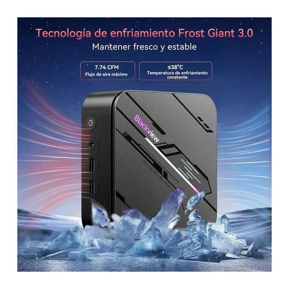 Blackview MP100Pro Mini PC (2026) con AMD Ryzen 5 7430U — 5
