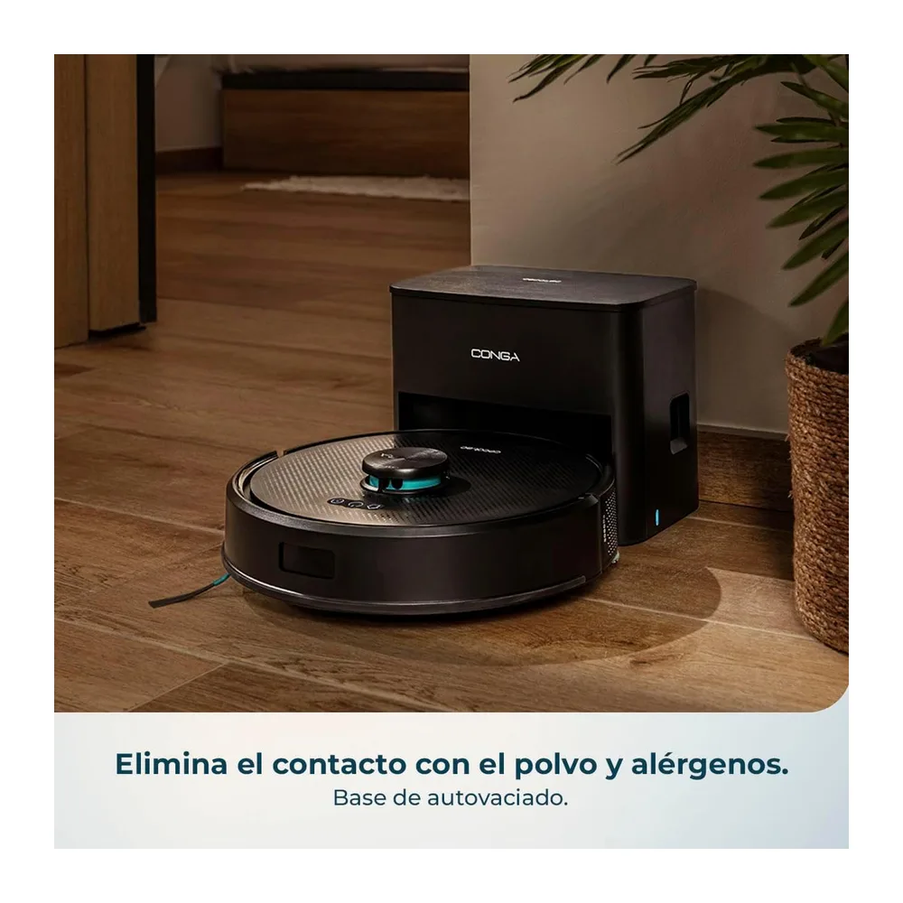 Cecotec Robot Aspirador y Friegasuelos con Base de Autovaciado Conga Y50 X-Treme. Navegación Láser — 5