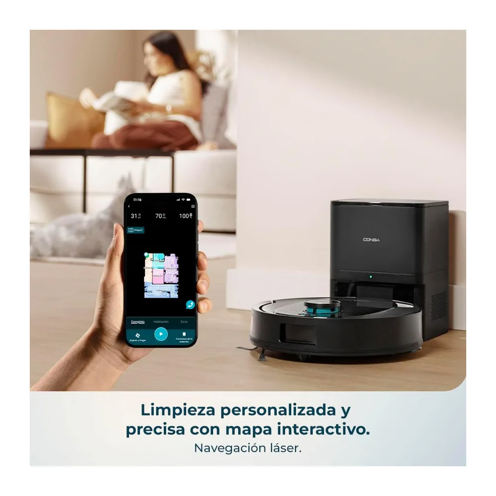 Cecotec Robot Aspirador y Friegasuelos con IA Conga Y80 X-Treme — 4