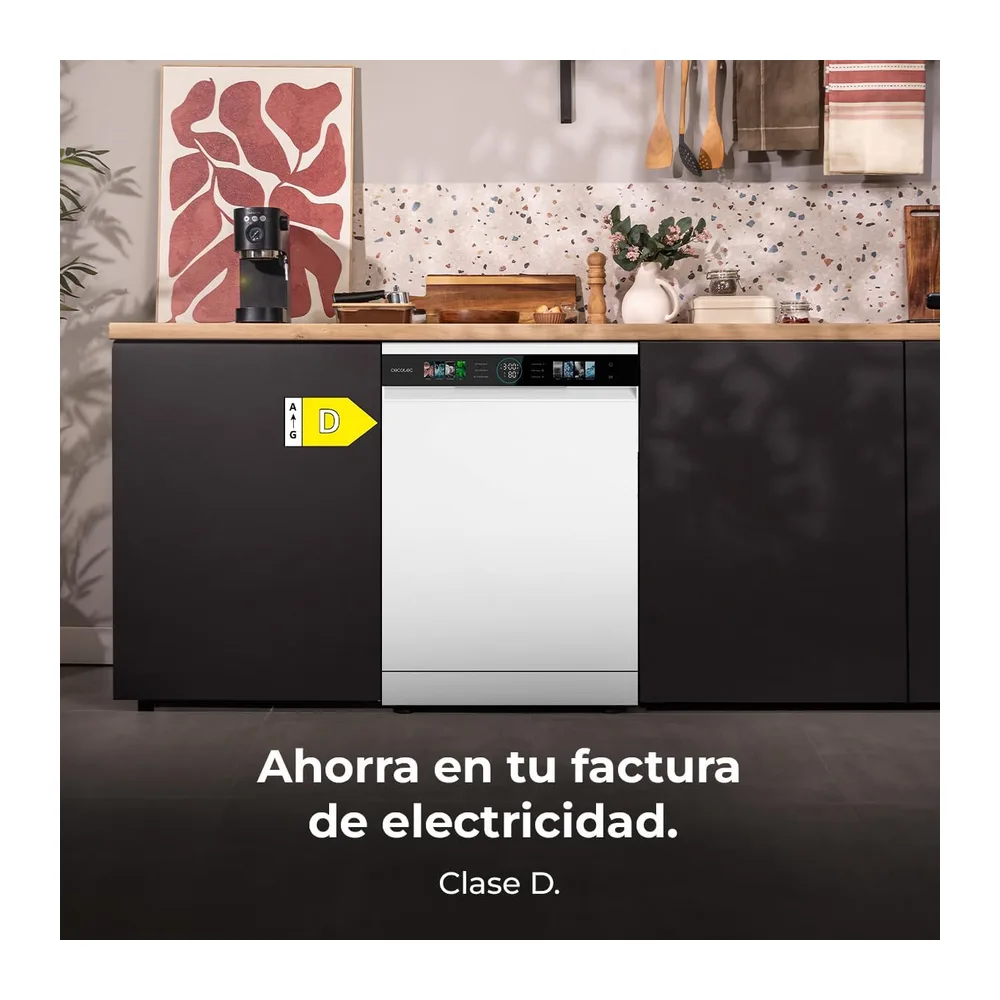 Cecotec Lavavajillas Compacto de 60 cm Bolero Aguazero 6320 Dark D — 4