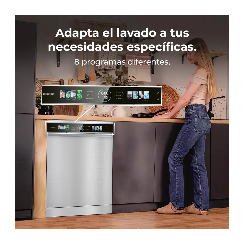 Cecotec Lavavajillas Compacto de 60 cm Bolero Aguazero 6320 Dark D — 5