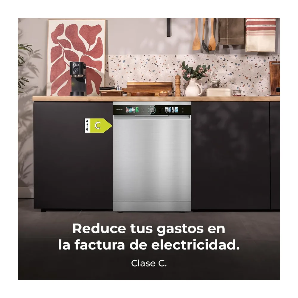 Cecotec Lavavajillas Compacto de 60cm Bolero Aguazero 6620 Dark C — 4