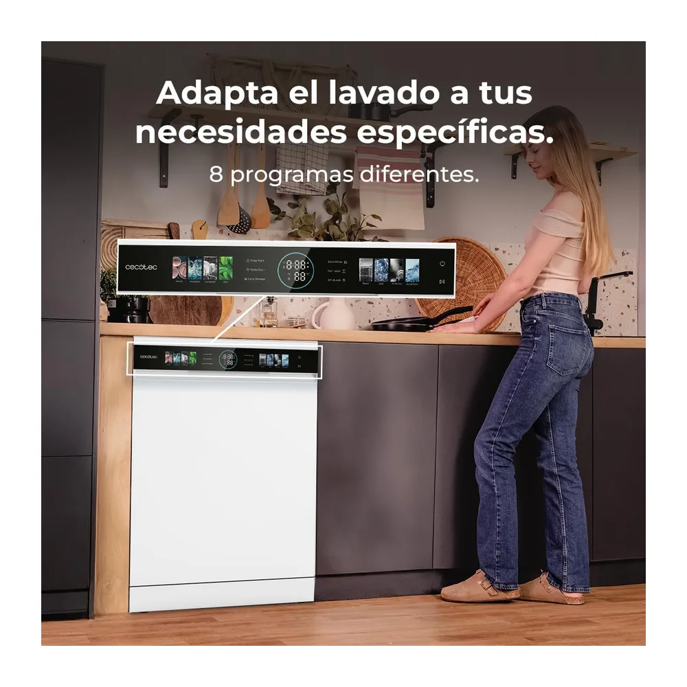 Cecotec Lavavajillas Compacto de 60cm Bolero Aguazero 6620 Dark C — 5