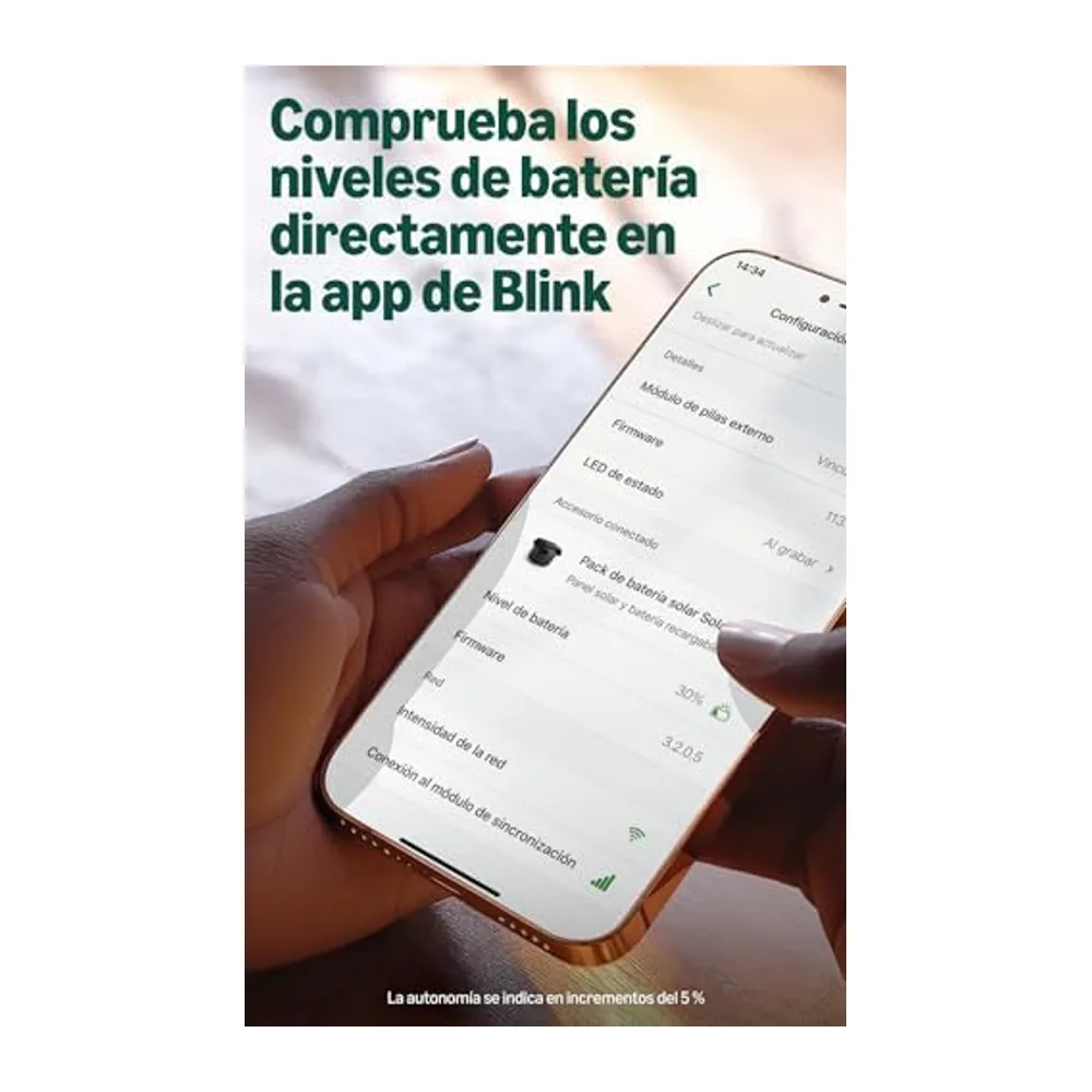 Blink Solaris 2K+ (últ. gen.), Cámara de seguridad inteligente inalámbrica, Alimentación por energía solar, — 6