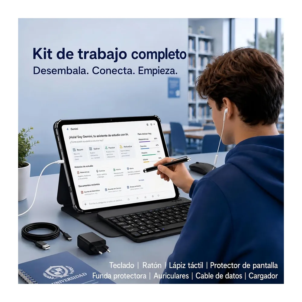 TABWEE 2026 Tableta Mejorada de 13,4 Pulgadas con Android 16 y Teclado [Clase de eficiencia energética A] — 5