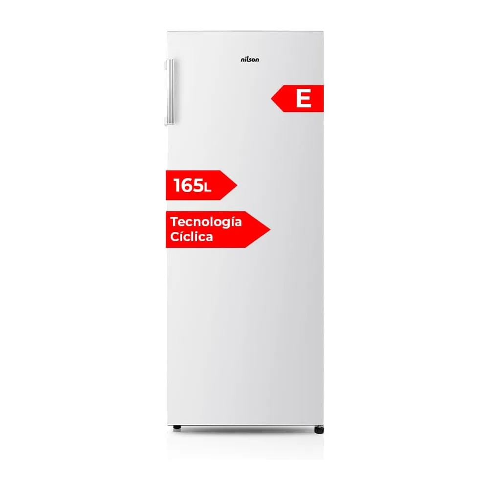 Nilson Congelador Vertical Blanco NCV145500E. Capacidad 165 Litros
