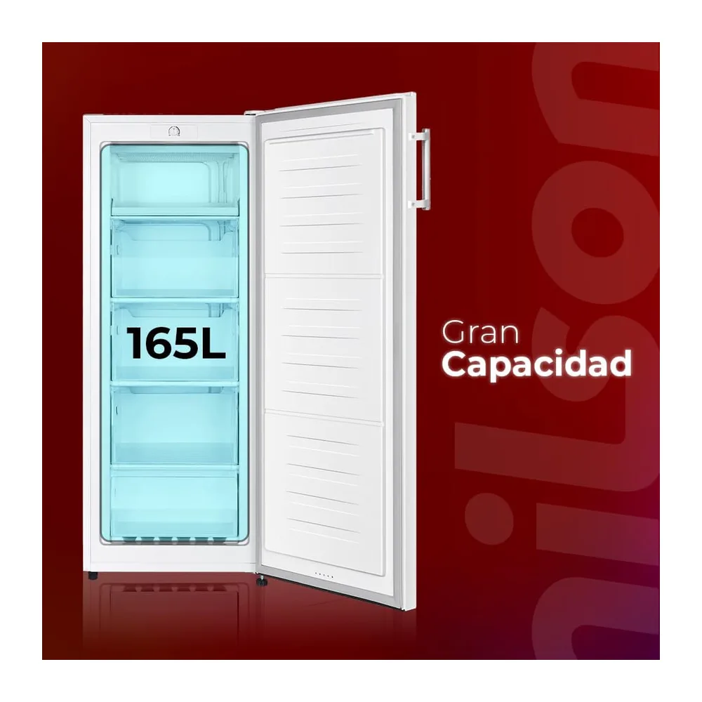 Nilson Congelador Vertical Blanco NCV145500E. Capacidad 165 Litros — 2