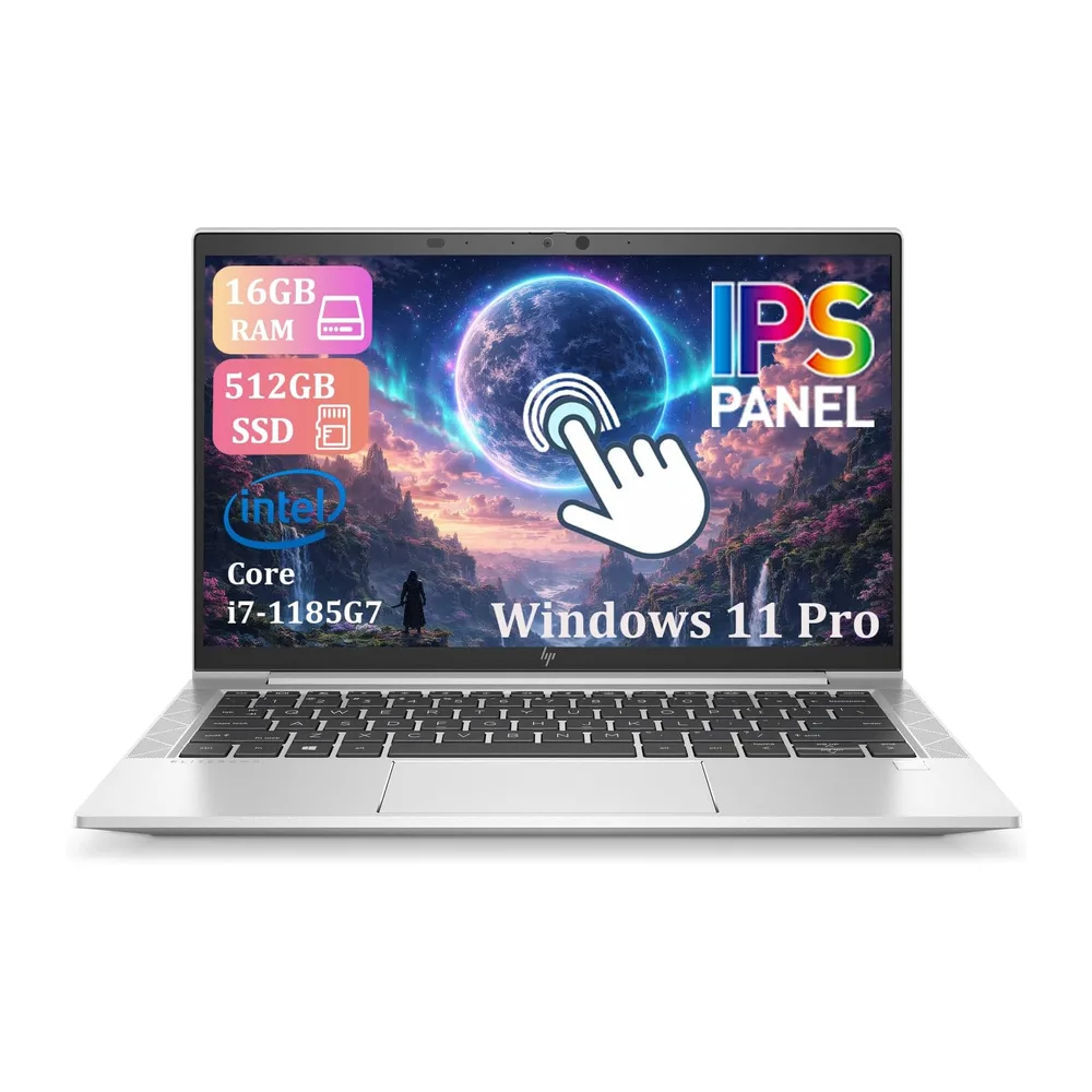 HP Elitebook 830 G8 - Ordenador portátil con pantalla táctil de 13,3 pulgadas FHD (1920 x 1080), Intel Core