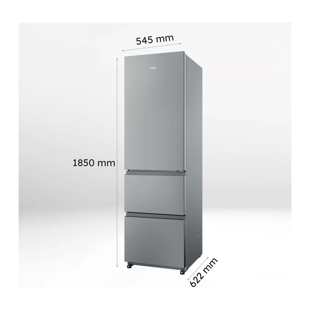 Haier 3D 55 Series 3 HTR3518ENMX - Frigorífico Combi, Cajones Direct Access, Circular AirFlow, 303L, My — 4
