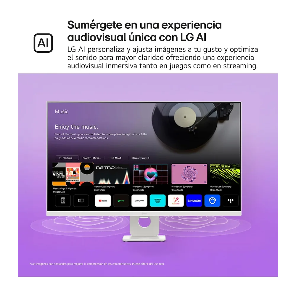LG Smart Monitor 32U721SA-W - 16:9, VA, UHD(3840 x 2160), 60 Hz, Blanco [Clase de eficiencia energética F] — 6