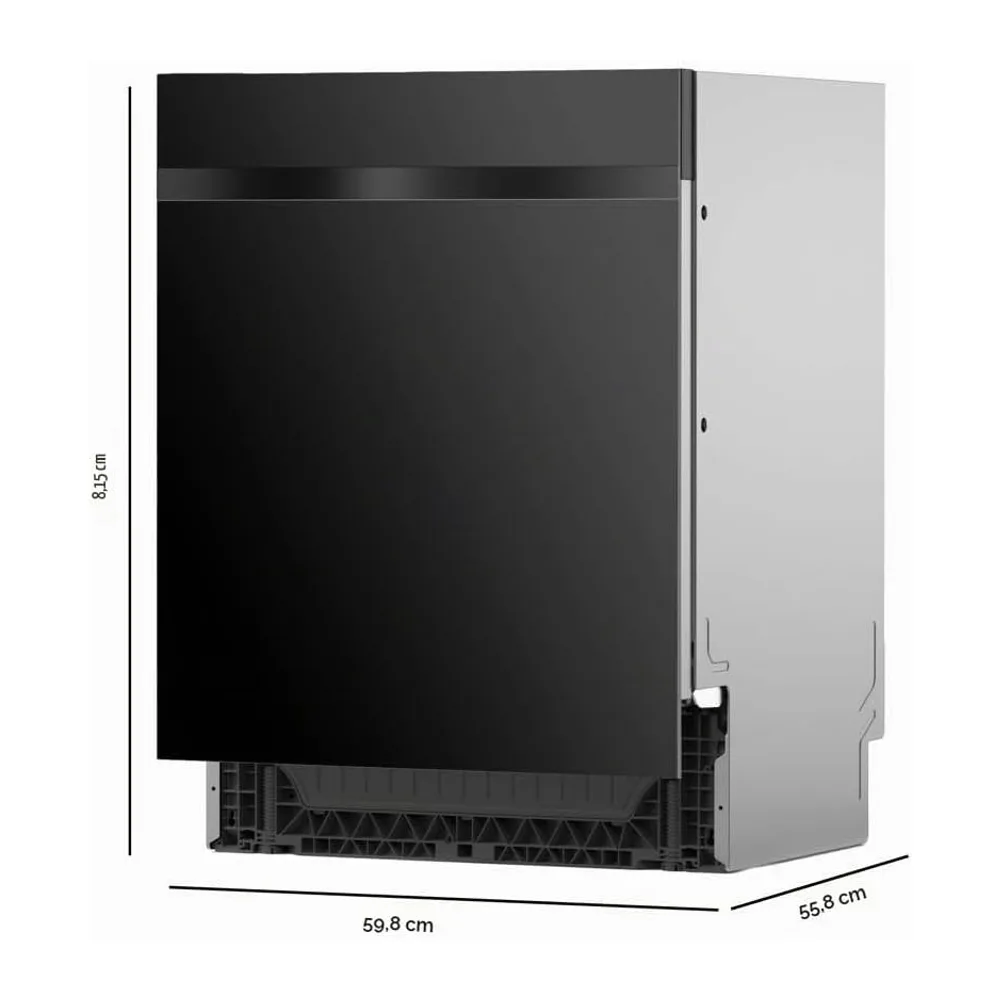 Cecotec Lavavajillas 60cm Bolero Aguazero 6620 Full-BI Matt Black Glass C [Clase de eficiencia energética C] — 2