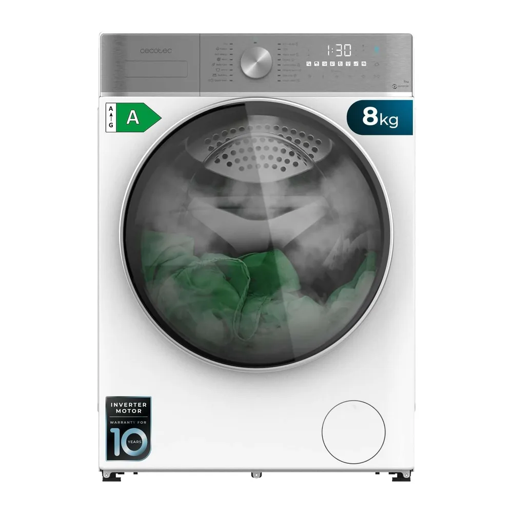 Cecotec Lavadora Secadora 8-5Kg Carga Frontal Bolero Wash&Dry 8580 Inverter A. 1400RPM