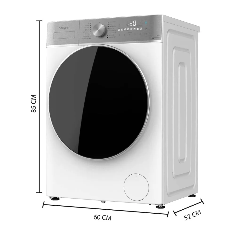 Cecotec Lavadora Secadora 8-5Kg Carga Frontal Bolero Wash&Dry 8580 Inverter A. 1400RPM — 2