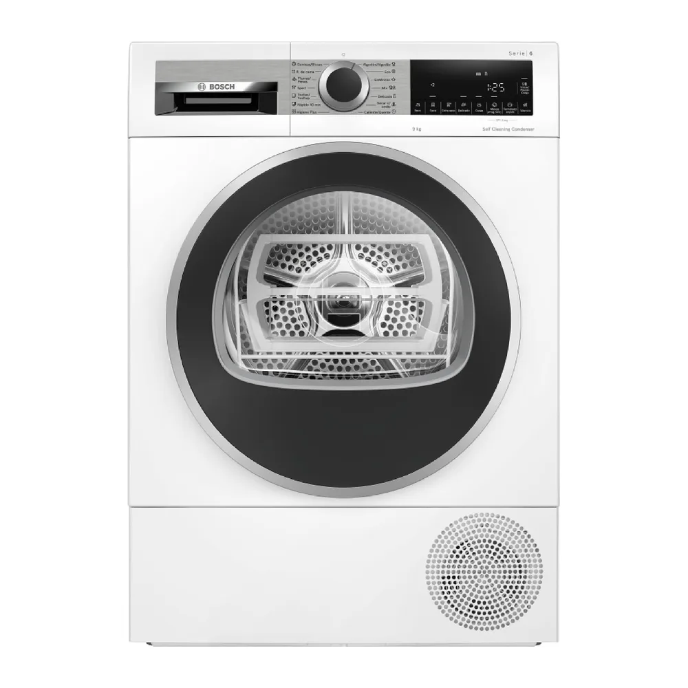 Bosch, Secadora, Bomba de Calor, Serie 6, 9 kg, AutoDry, blanco, WQG245D1ES [Clase de eficiencia energética C]