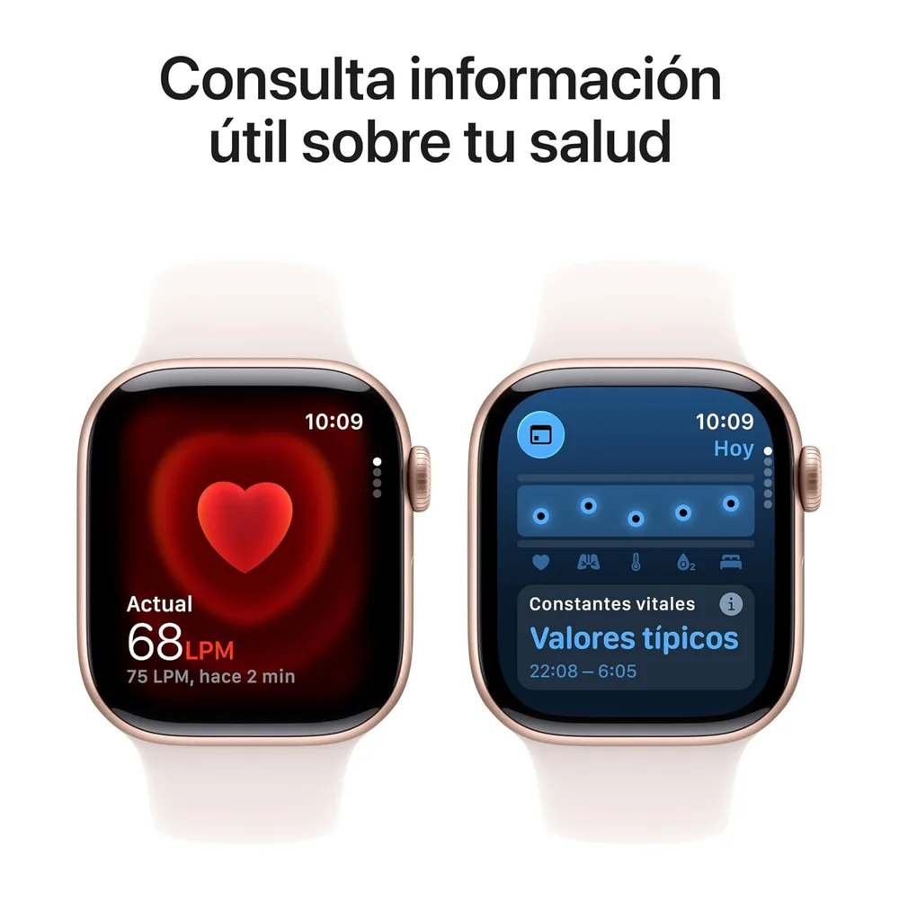 Apple Watch Series 11 GPS con Caja de Aluminio en Oro Rosa de 42 mm y Correa Deportiva Rosa Rubor-Talla — 4