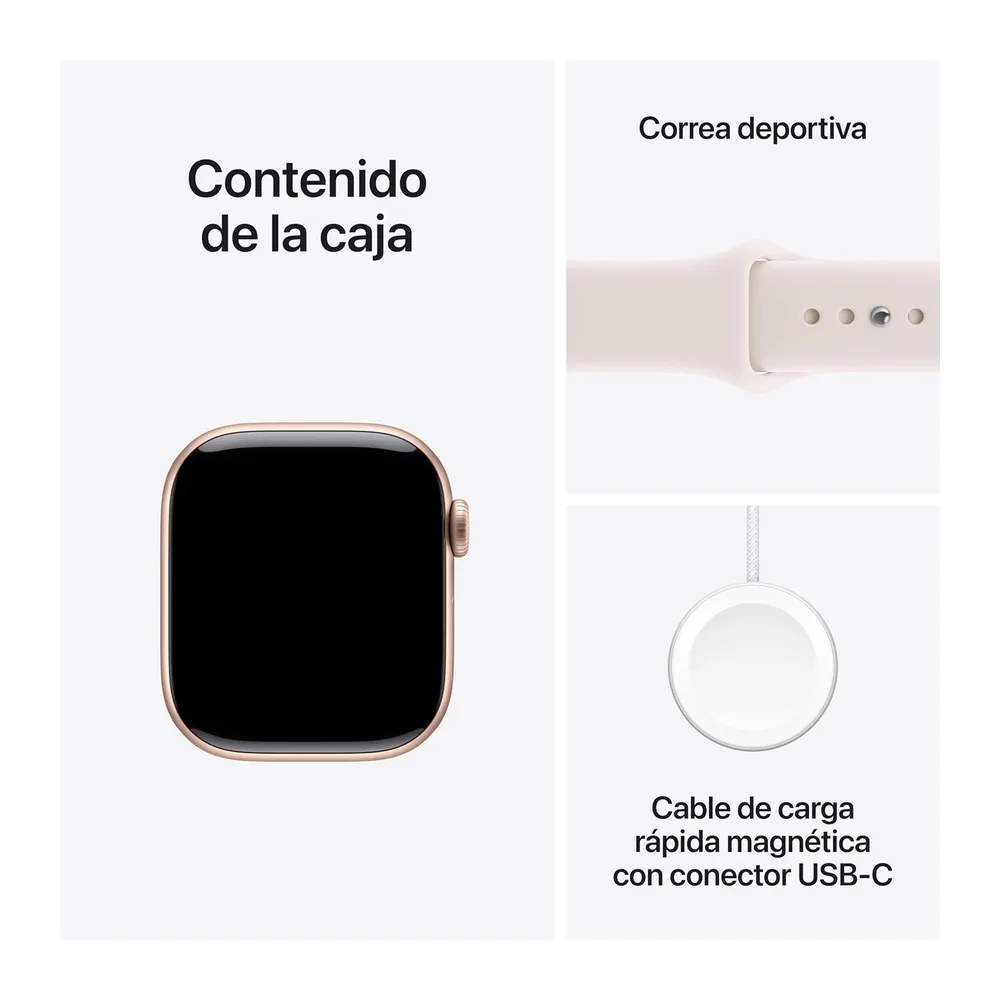 Apple Watch Series 11 GPS con Caja de Aluminio en Oro Rosa de 42 mm y Correa Deportiva Rosa Rubor-Talla — 6