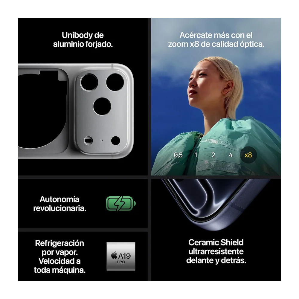 Apple iPhone 17 Pro de 256 GB: Pantalla de 6,3 Pulgadas con Promotion hasta 120 Hz — 4