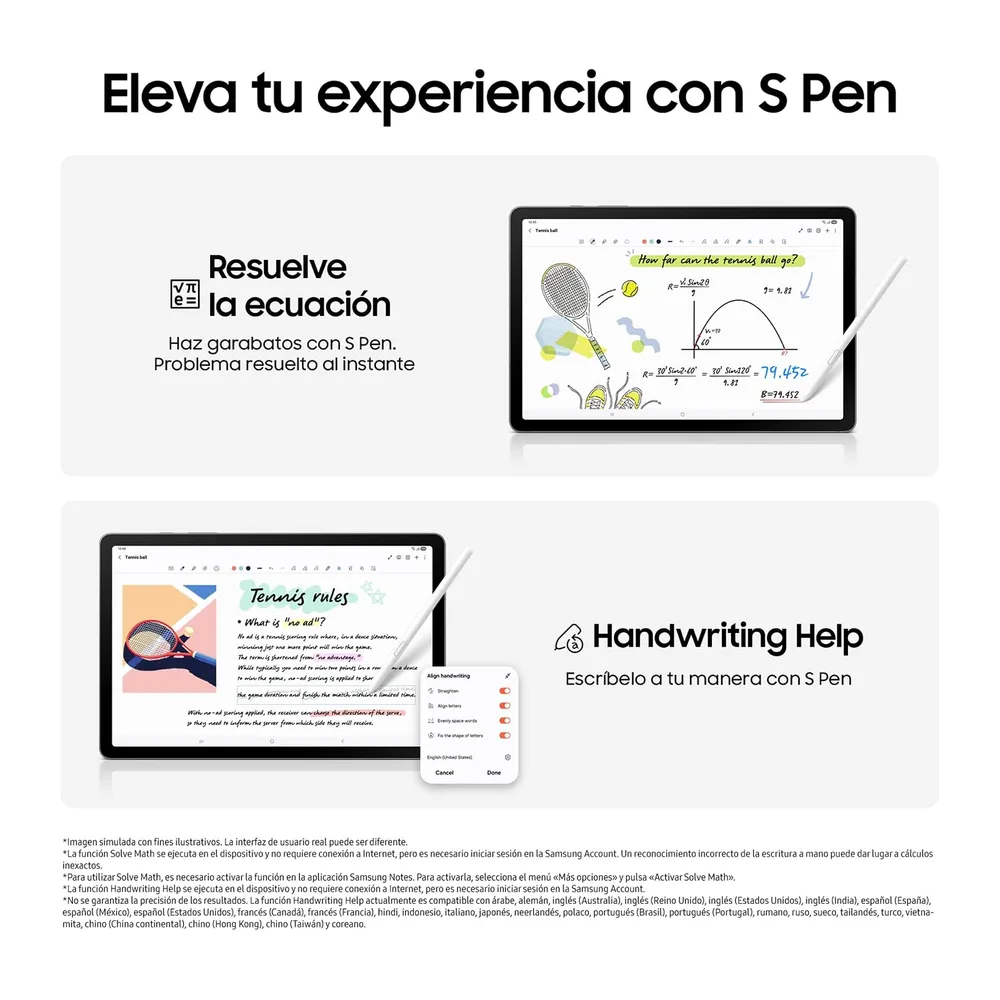 Samsung Galaxy Tab S10 Lite 256 GB - Tablet con IA, Incluye S Pen, 6 GB Memoria, Pantalla 10,9", Batería de — 5