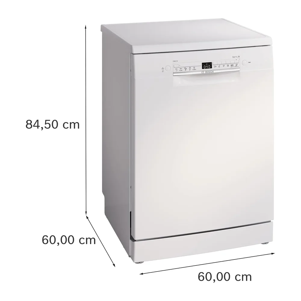 Bosch, Lavavajillas, Serie 2, 13 servicios, Silencioso, blanco, SMS2HTW06E [Clase de eficiencia energética C] — 2