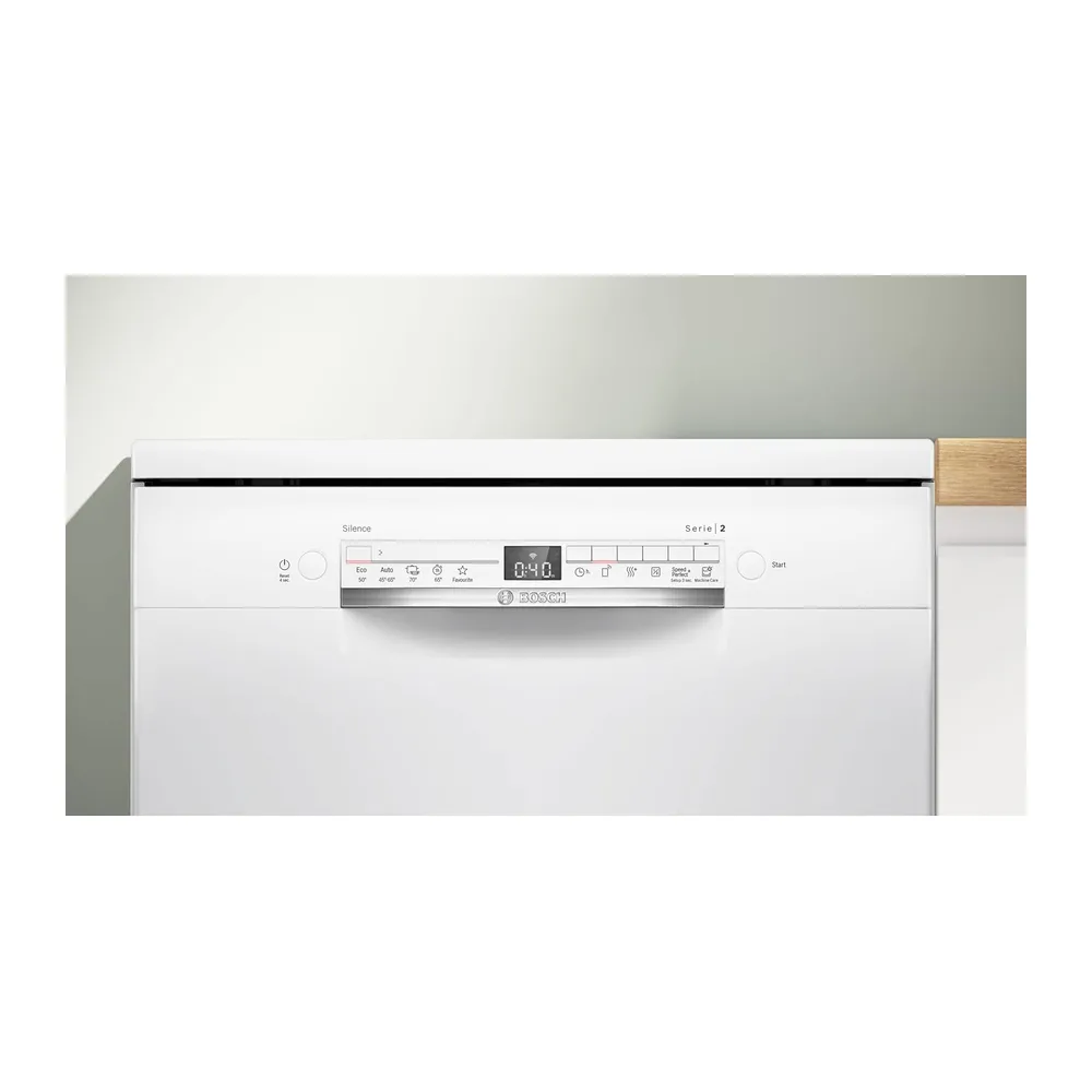 Bosch, Lavavajillas, Serie 2, 13 servicios, Silencioso, blanco, SMS2HTW06E [Clase de eficiencia energética C] — 3