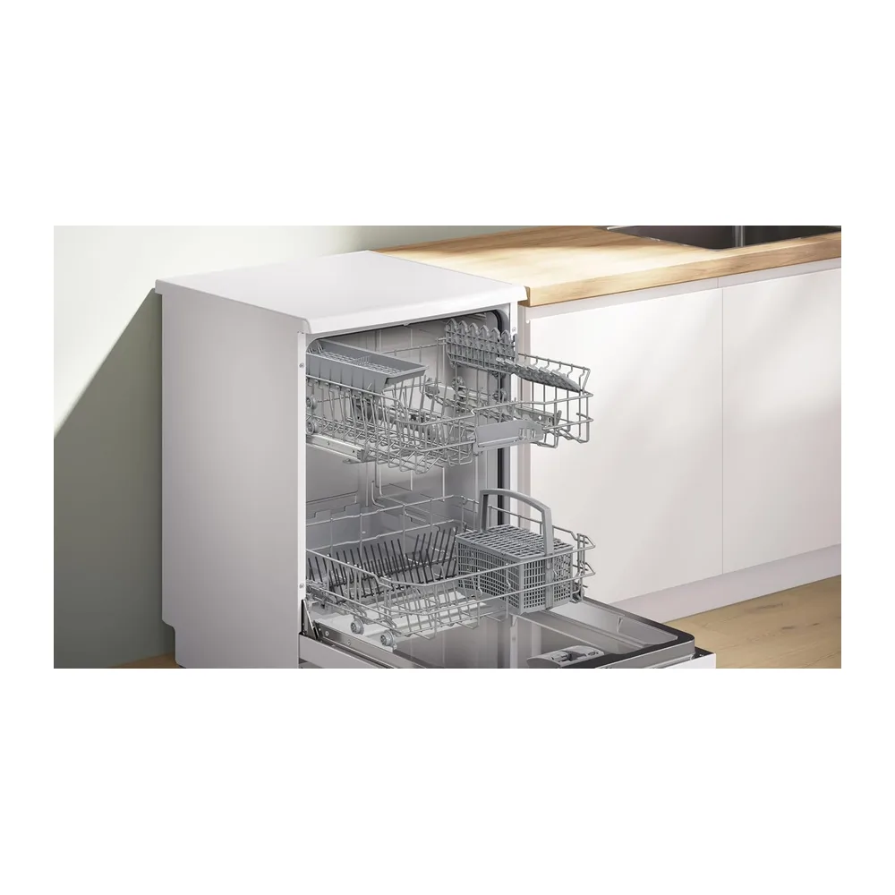 Bosch, Lavavajillas, Serie 2, 13 servicios, Silencioso, blanco, SMS2HTW06E [Clase de eficiencia energética C] — 5